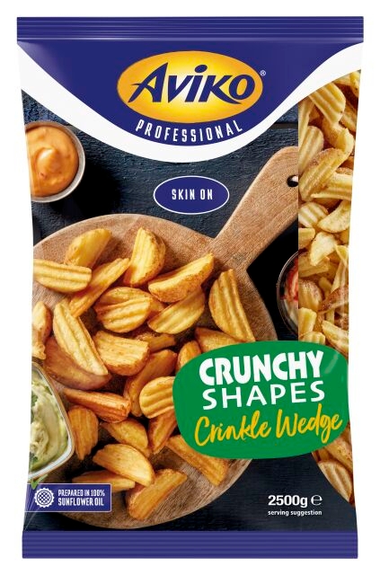 Crunchy Shapes Crinkle Wedges packshot