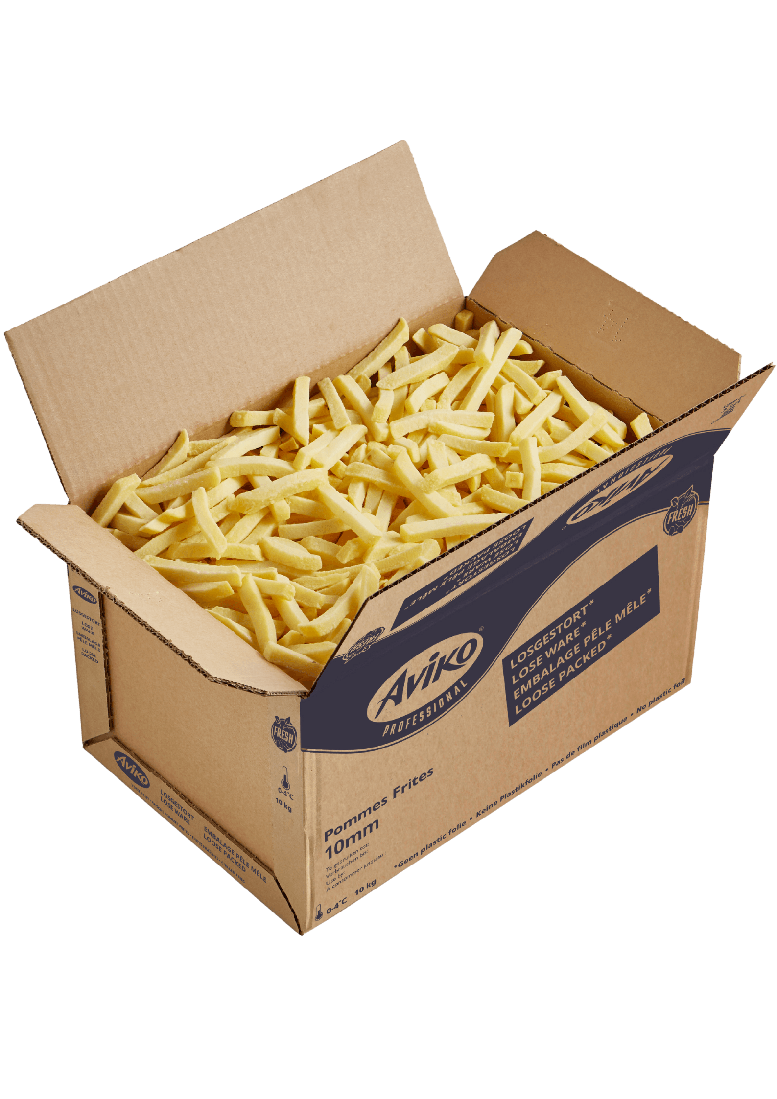 lose pommes 10mm schnitt im karton